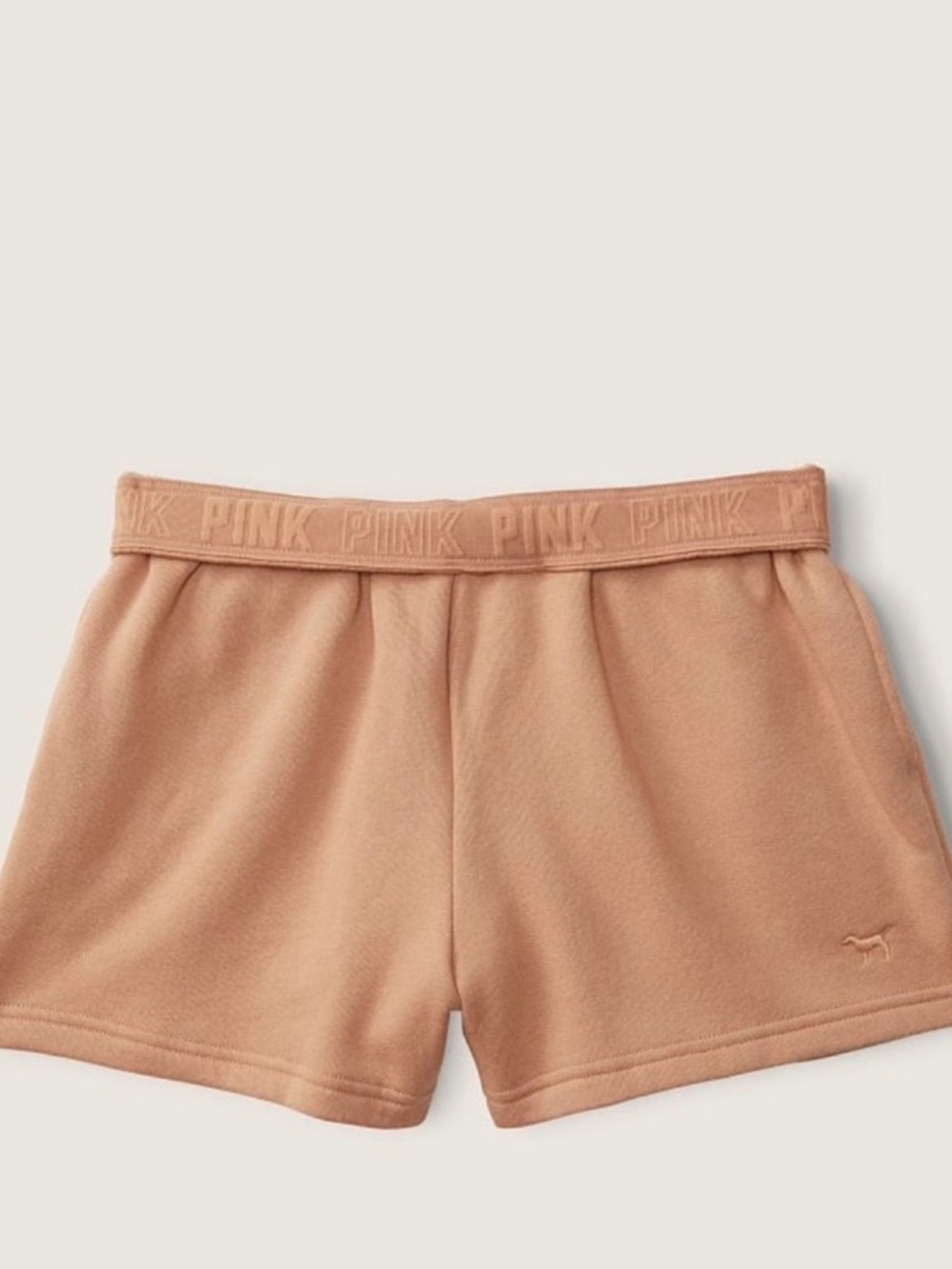 Victoria’s Secret PINK Foldover Lounge Shorts Tan  XXL NWT